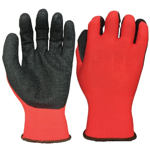 ELMARK POLIÉSZTER KESZTYŰ LATEX BEVONATTAL 10-ES MÉRET