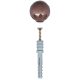 ELMARK DOORSTOP Wkret-met BODB 8.0X60 FEKETE