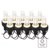 LED fényfüzér – 10x party égő átlátszó, 4,5 m, kültéri és beltéri, hideg fehér, IP44, EMOS, DCPC08