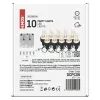 LED fényfüzér – 10x party égő átlátszó, 4,5 m, kültéri és beltéri, hideg fehér, IP44, EMOS, DCPC08
