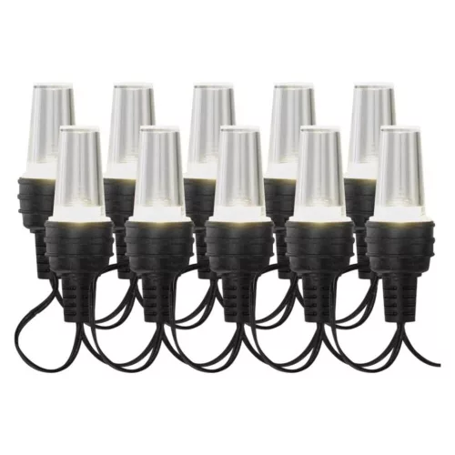 LED fényfüzér – 10x party égő átlátszó, 4,5 m, kültéri és beltéri, hideg fehér, IP44, EMOS, DCPC08