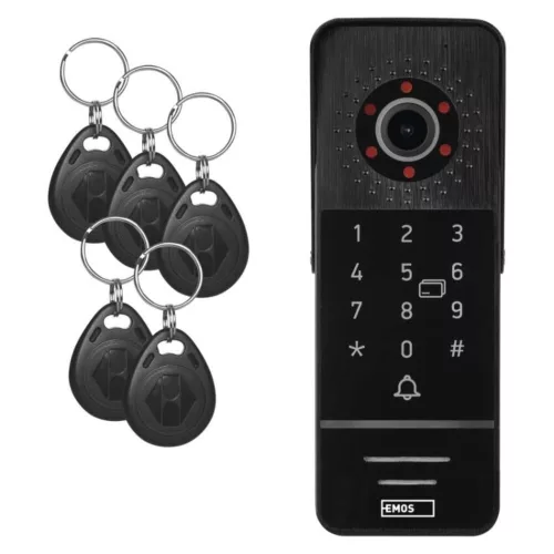 EMOS Ajtóra szerelhető színes kameraegység monitorokhoz és videó kaputelefonokhoz EM-10AHD, IP65, H3019
