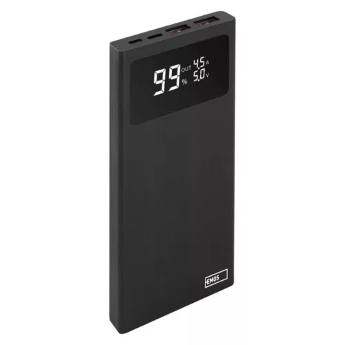 EMOS Powerbank BETAQ 10, 10 000 mAh, 22,5 W, fekete, B0531B