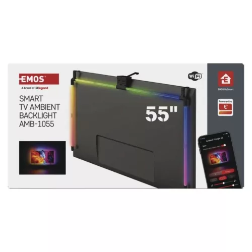 GoSmart Ambient LED RGB világítás TV-hez 55“ (139 cm), 450, dimmelhető, EMOS, ZTV55
