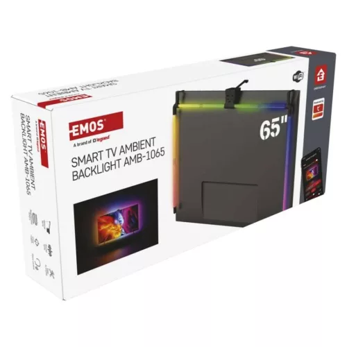 GoSmart Ambient LED RGB világítás TV-hez 65“ (164 cm), 610, dimmelhető, EMOS, ZTV65
