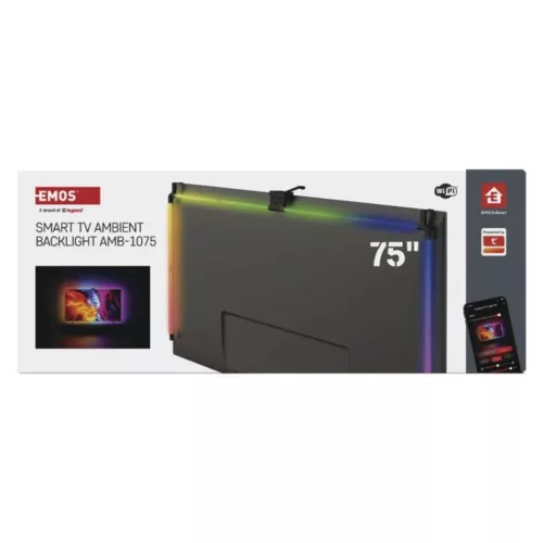 GoSmart Ambient LED RGB világítás TV-hez 75“ (189 cm), 660, dimmelhető, EMOS, ZTV75