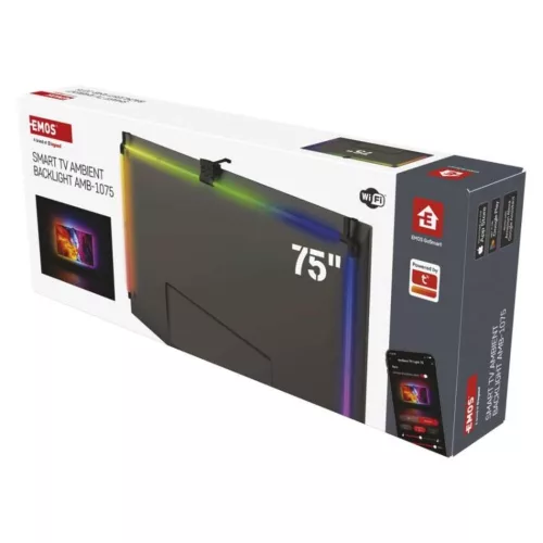GoSmart Ambient LED RGB világítás TV-hez 75“ (189 cm), 660, dimmelhető, EMOS, ZTV75