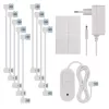 GoSmart LED-es lámpatest Hexagon, indító készlet, 10 rész, 19 W, RGBIC dimmelhető, WiFi, IP20, EMOS, ZIW22AR