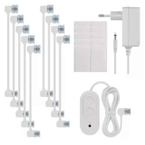 GoSmart LED-es lámpatest Hexagon, indító készlet, 10 rész, 19 W, RGBIC dimmelhető, WiFi, IP20, EMOS, ZIW22AR