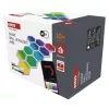 GoSmart LED-es lámpatest Hexagon, indító készlet, 10 rész, 19 W, RGBIC dimmelhető, WiFi, IP20, EMOS, ZIW22AR