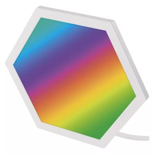 GoSmart LED-es lámpatest Hexagon, indító készlet, 10 rész, 19 W, RGBIC dimmelhető, WiFi, IP20, EMOS, ZIW22AR