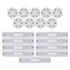 GoSmart LED lámpatest Lines fehér, 9 részből álló, 34 W, RGBIC dimmelhető, WiFi, IP20, EMOS, ZIW249R