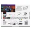 GoSmart LED lámpatest Lines fehér, 9 részből álló, 34 W, RGBIC dimmelhető, WiFi, IP20, EMOS, ZIW249R