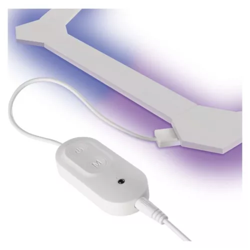 GoSmart LED lámpatest Lines fehér, 9 részből álló, 34 W, RGBIC dimmelhető, WiFi, IP20, EMOS, ZIW249R