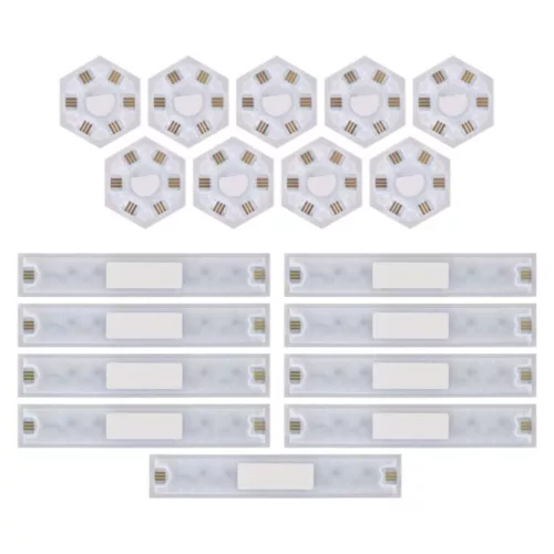 GoSmart LED-es lámpatest Lines fekete, 9 részből álló, 34 W, RGBIC dimmelhető, WiFi, IP20, EMOS, ZIW269R