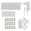 GoSmart LED-es lámpatest Lines fekete, 9 részből álló, 34 W, RGBIC dimmelhető, WiFi, IP20, EMOS, ZIW269R