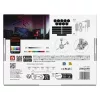 GoSmart LED-es lámpatest Lines fekete, 9 részből álló, 34 W, RGBIC dimmelhető, WiFi, IP20, EMOS, ZIW269R