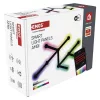 GoSmart LED-es lámpatest Lines fekete, 9 részből álló, 34 W, RGBIC dimmelhető, WiFi, IP20, EMOS, ZIW269R