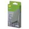 GP Powerbank B+ Series, 5 000 mAh, 12 W, zöldesszürke, világosszürke, B6405GY