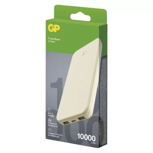 GP Powerbank B+ Series, 10 000 mAh, 15 W, bézs, B6410BE