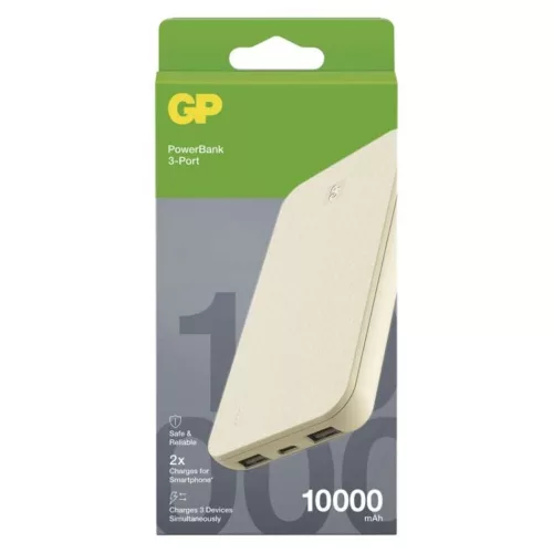 GP Powerbank B+ Series, 10 000 mAh, 15 W, bézs, B6410BE