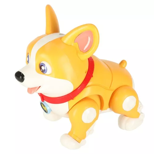 Kutya, interaktív robot, Corgi, világító fülek, zene