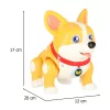Kutya, interaktív robot, Corgi, világító fülek, zene