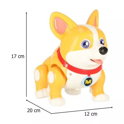 Kutya, interaktív robot, Corgi, világító fülek, zene