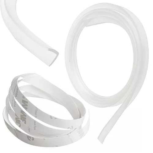 silicon bandă articol, sarkok accesoriu, transparent 1m