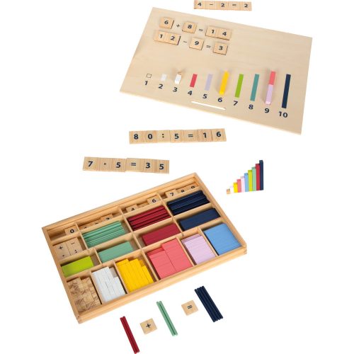 Tanulódobozos matematikai rudak számokkal "Oktatás"