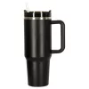 Termosz cană cu pai și articol, 1200 ml, negru