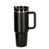 Termosz cană cu pai și articol, 1200 ml, negru