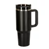 Termosz cană cu pai și articol, 1200 ml, negru
