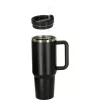Termosz cană cu pai și articol, 1200 ml, negru