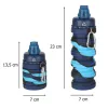 Szilikon összecsukható kulacs fogantyúval, BPA-mentes, 500 ml, kék