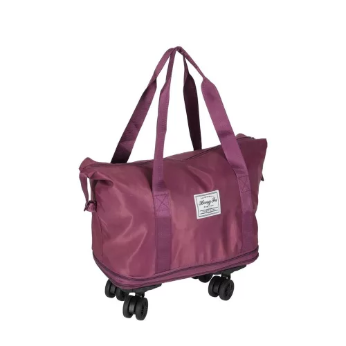 pliabil geantă de călătorie roțien, accesoriu, 3 în mărime, lila