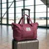 pliabil geantă de călătorie roțien, accesoriu, 3 în mărime, lila