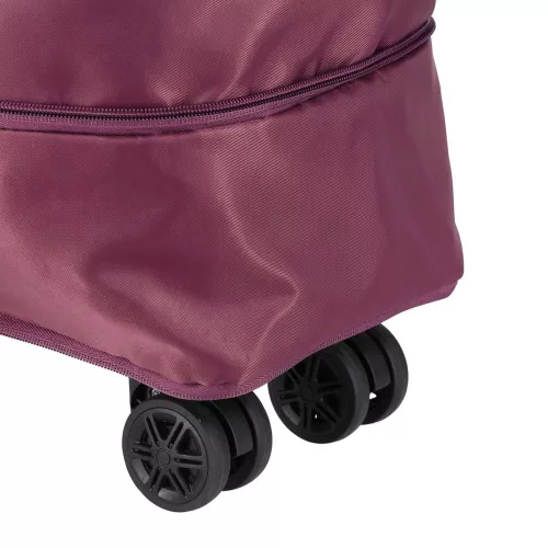 pliabil geantă de călătorie roțien, accesoriu, 3 în mărime, lila
