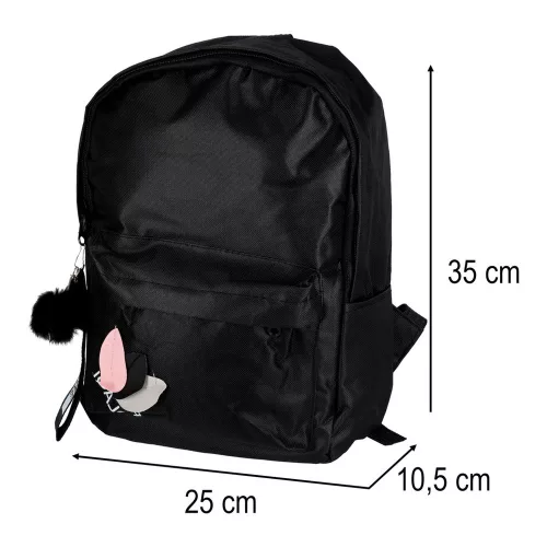 Articol articol Rucsac, un cu compartimente, negru