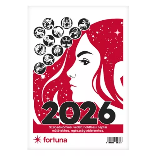De birou calendar produs FORTUNA vertical alb file produs produs 2026.