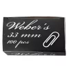Gemkapocs WEBER'S 33mm nikkel 100 darabos