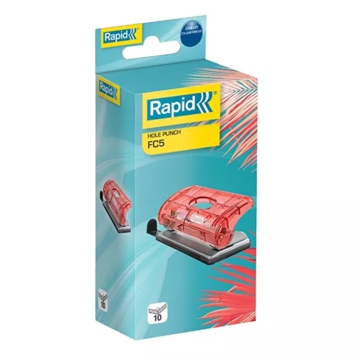 Lyukasztó RAPID Colour Breeze mini 2 lyukú korall