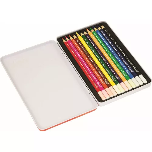 Colorat creion FIORELLO triunghiular metaldobozos 12 bucăți