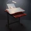 Copii iskolapad, reglabil scaun, LED lampă, USB, roz