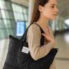 pliabil, accesoriu geantă de călătorie roțien, 3 în mărime, negru