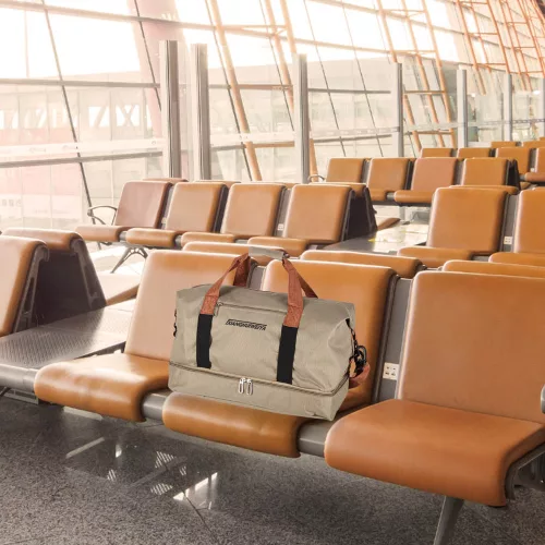 Sport geantă de călătorie, bagaj de mână pentru avion, turista, bej