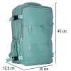 Turista Rucsac, kabin, bagaj de mână, verde, 45x30 cm