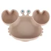 silicon farfurii pentru copii, pentru sugari, accesoriu, 9 piese set, bej