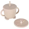 silicon farfurii pentru copii, pentru sugari, accesoriu, 9 piese set, bej