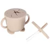 silicon farfurii pentru copii, pentru sugari, accesoriu, 9 piese set, bej